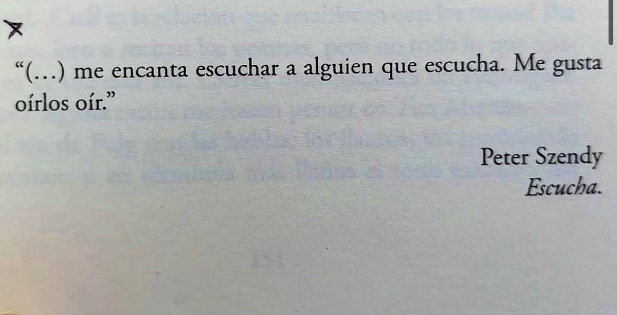 Cementedelibros's tweet photo. “(…) me encanta escuchar a alguien que escucha. Me gusta oírlos oír.”
Peter szendy 
#cementeriodelibros https://t.co/TXFMF1HerP