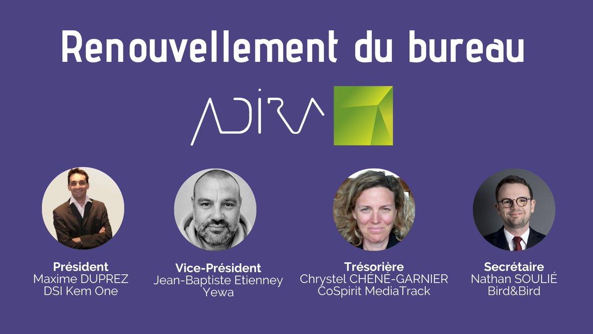 Après avoir changé de bureaux - 47 rue Maurice Flandin à Lyon - l'ADIRA renouvelle le Bureau - administratif ! 

↪ Voici les nouvelles évolutions de #Gouvernance : une nouvelle administration qui reflète le dynamisme &amp; le mouvement permanent de l'ADIRA 🙌 adira.org