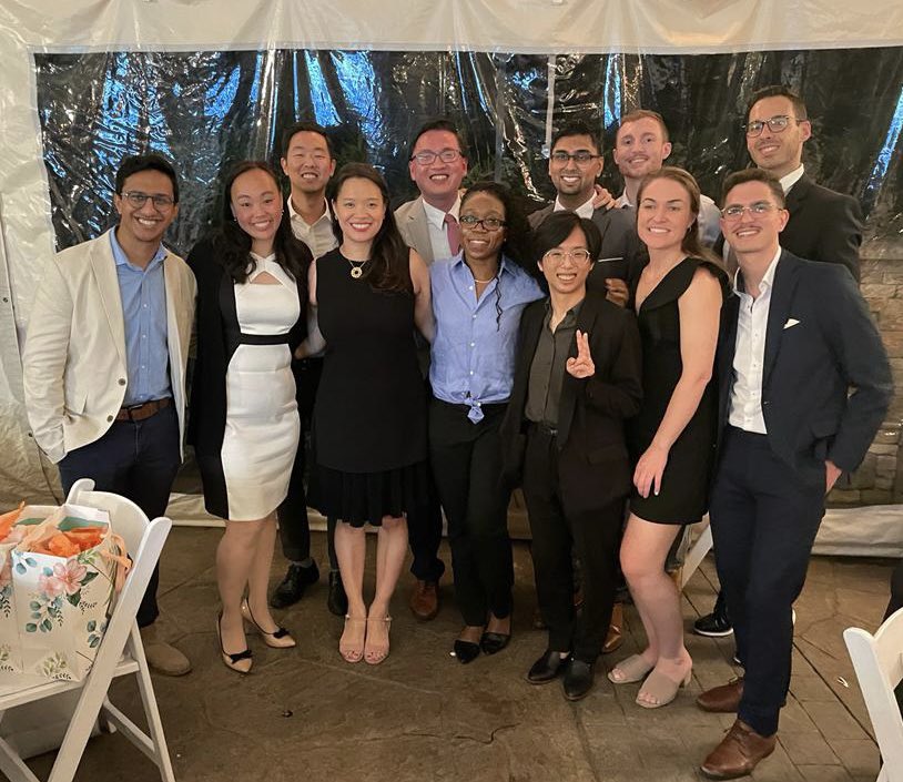 NjmsUrology's tweet photo. Last night we celebrated the graduation of our chief residents @CChangUro @JShengUro. They will be missed and are off to fellowship and bigger things. We can’t wait to see how their careers go and remember to stay in touch! Outstanding turnout from faculty across all our sites. https://t.co/JNxBQWumUL