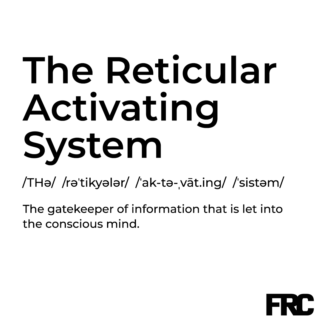 thefrc_official's tweet image. The Reticular Activation System––RAS––can help filter for information that is pertinent to your goals. This can accelerate the opportunities you run into (a way to create your own luck). But it only works like this if you have clear goals defined.

#flowscience #peakperformance