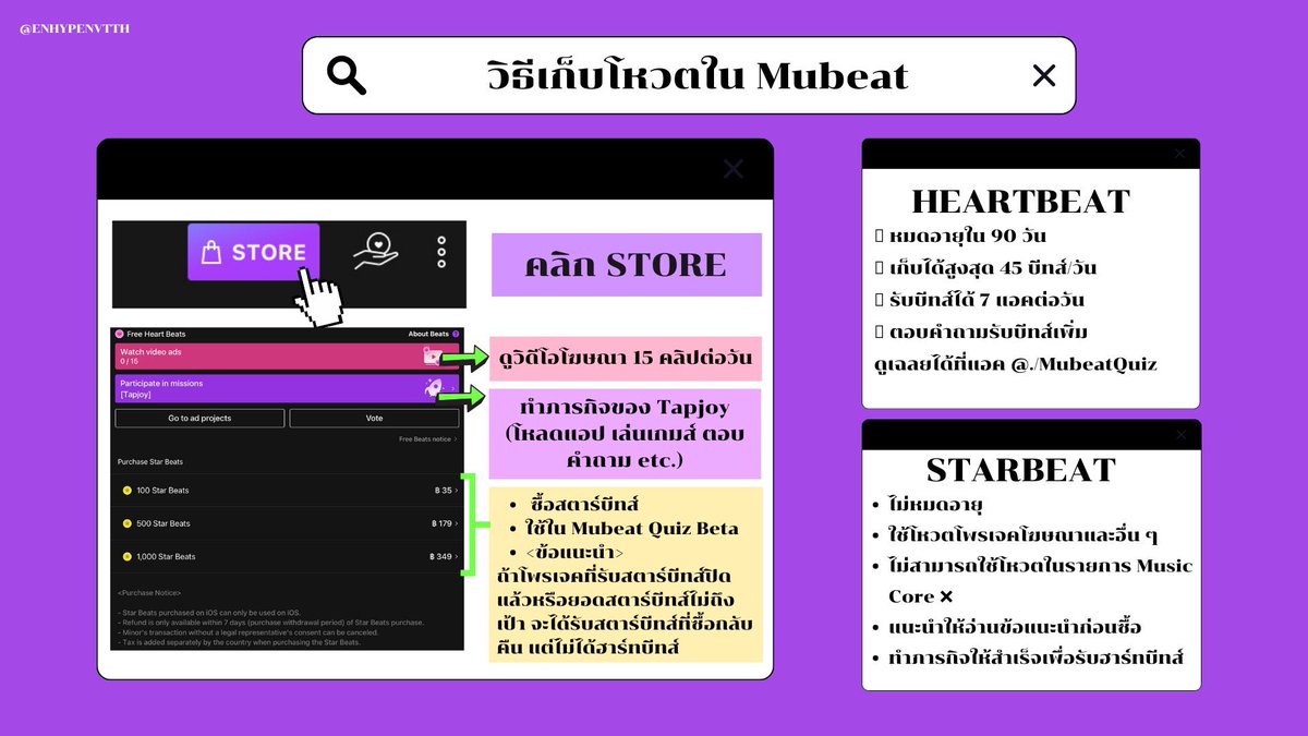 [🔍] วิธีโหวตรายการ Music Core ผ่าน MUBEAT

รอบพรีโหวต 5% และโหวตสด5%

📍สร้างแอคให้มากที่สุดเท่าที่ทำได้
📍สมัครหลายแอคได้ใน 1 เครื่อง

#เอนจีนเอนจอยโหวต #ENHYPEN