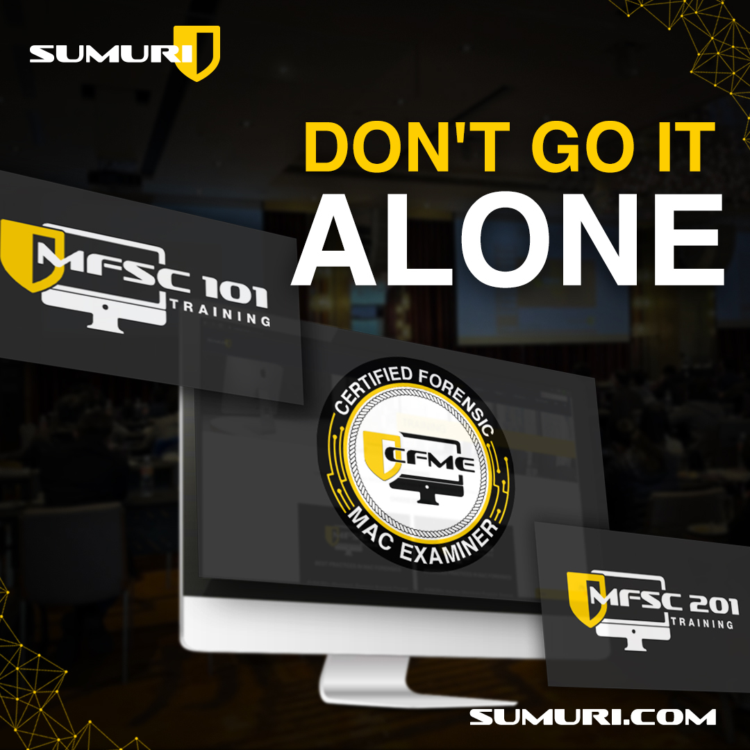 SUMURIForensics's tweet image. SUMURI Mac Forensics Courses Gives You The Knowledge To Properly Examine A Mac Computer
Check Out Our Online Classes

Learn More &amp;gt; sumuri.com/mac-training/

#SUMURI #Training #ForensicSimplified #Update #forensics