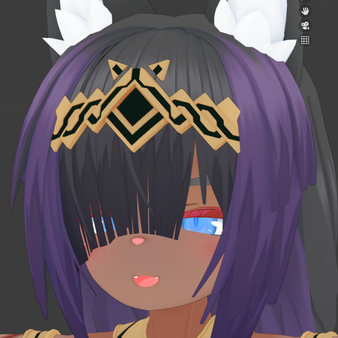 わるいこと考えてる顔。 販売に向けてどんどんシェイプキー増やしてます、増やす過ぎない程度に。 