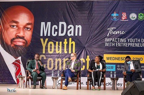 SimonTurner's tweet photo. Thanks to everyone in Tamale who came to join & take part in the #McDanYouthConnect at UDS.
Congrats to the winners of the GHS 10k #startup pitch competition & we look forward to the 2 wildcards to join us in the McDan Entrepreneurship Challenge show.
#mcdan2 #mcdanseason2 https://t.co/t54VhZxbeq