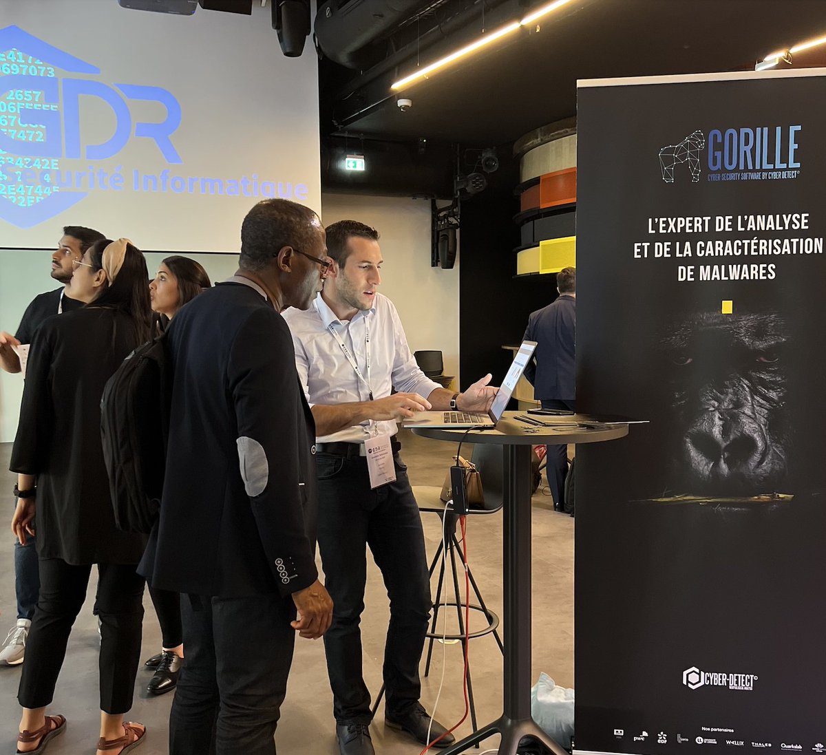 Cyber-Detect 🦍 (@cyber_detect) on Twitter photo 🛡 Aujourd’hui, nous sommes au <a href="/CampusCyberFr/">Campus Cyber</a> dans le cadre de l’événement organisé par le GDR Sécurité Informatique et le CNRS.
N’hésitez pas à passer nous voir dans le forum pour voir nos solutions Gorille en action 🦍
#Cybersecurity #CyberDetect #GDRsécurité #CampusCyber 🛡 Aujourd’hui, nous sommes au <a href="/CampusCyberFr/">Campus Cyber</a> dans le cadre de l’événement organisé par le GDR Sécurité Informatique et le CNRS.
N’hésitez pas à passer nous voir dans le forum pour voir nos solutions Gorille en action 🦍
#Cybersecurity #CyberDetect #GDRsécurité #CampusCyber