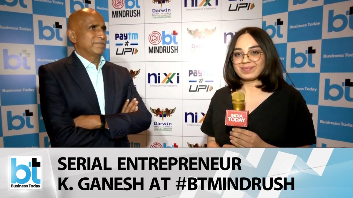 Business Today (@business_today) on Twitter photo Tune in as serial entrepreneur K. Ganesh and Partner, GrowthStory.in weighs in on the future of startup funding in India.
Watch: youtu.be/DnM7XVFWJGY | #BTMindrush #vucanomics #VUCAworld <a href="/CoinDCX/">CoinDCX : India Ka Crypto Coach</a> <a href="/Darwinplatform1/">Darwin Platform Group Of Companies</a> <a href="/PwC_IN/">PwC India</a> <a href="/inregistry/">NIXI</a> <a href="/Paytm/">Paytm</a> <a href="/ganeshk03/">K.Ganesh</a> <a href="/aakancvedi/">Aakanksha</a> Tune in as serial entrepreneur K. Ganesh and Partner, GrowthStory.in weighs in on the future of startup funding in India.
Watch: youtu.be/DnM7XVFWJGY | #BTMindrush #vucanomics #VUCAworld <a href="/CoinDCX/">CoinDCX : India Ka Crypto Coach</a> <a href="/Darwinplatform1/">Darwin Platform Group Of Companies</a> <a href="/PwC_IN/">PwC India</a> <a href="/inregistry/">NIXI</a> <a href="/Paytm/">Paytm</a> <a href="/ganeshk03/">K.Ganesh</a> <a href="/aakancvedi/">Aakanksha</a>
