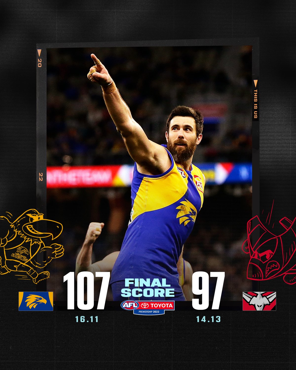 AFL on Twitter "The Eagles have broken the streak and are off the bottom of the ladder! 