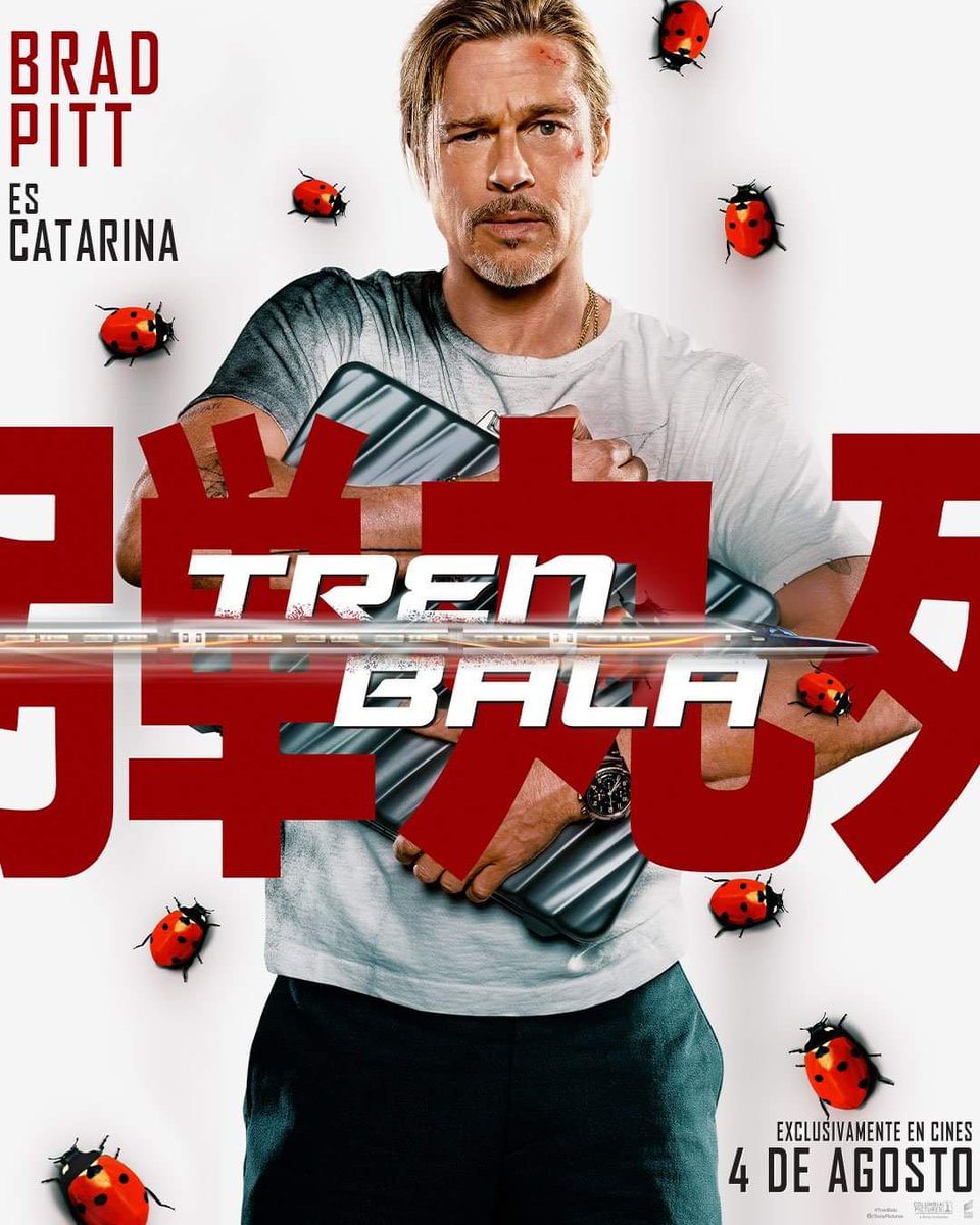 ZoeGeek1's tweet photo. #CinemaGeek!

Los posters promocionales de Tren Bala. 

5 asesinos a sueldo, con el mismo objetivo en el mismo tren...

#BulletTrain #BulletTrainMovie #MariaBeetle #LadyBug #BradPitt #SonyPictures 

#ZoeGeek! https://t.co/7Cu7zwZoPx