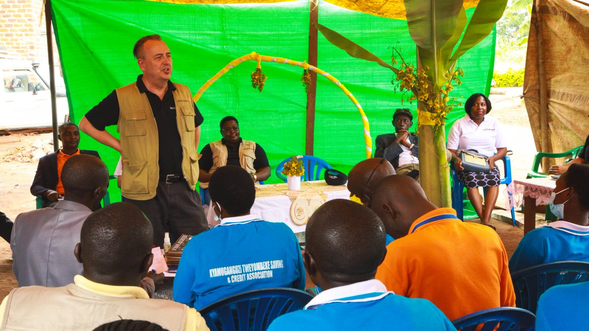 visionfundug's tweet photo. " VisionFund is an affordable, accessible and faster partner of choice when it comes small enterprise financing. I'm happy that savings groups like this one are realising their dreams through the work of World Vision and VisionFund" - Jason Evans, @WorldVisionUg National Director https://t.co/3J0yAv1Ni7
