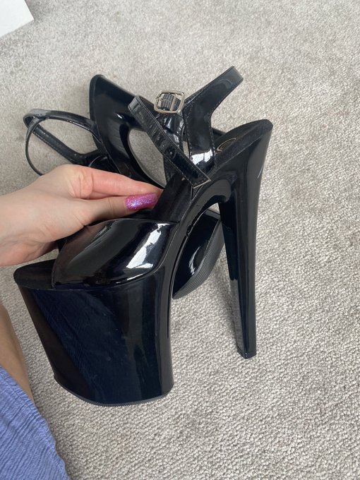 Used black pvc pleasers for sale message me https://t.co/0r49RY6SWA
