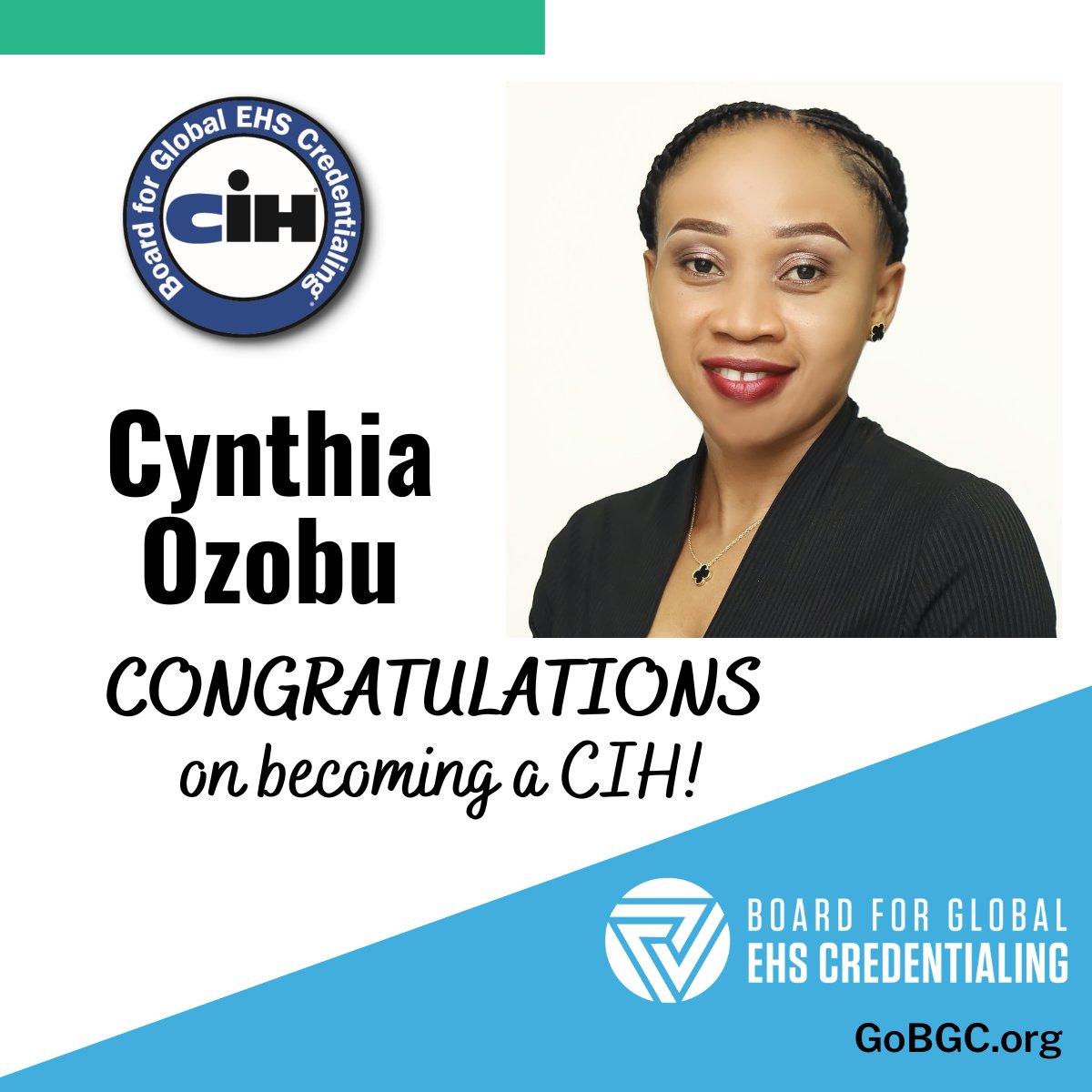 BGC_EHS's tweet photo. Become a CIH today!
#cih #iamih #industrialhygiene #gamechangingcredential https://t.co/ueDwjSFN2l