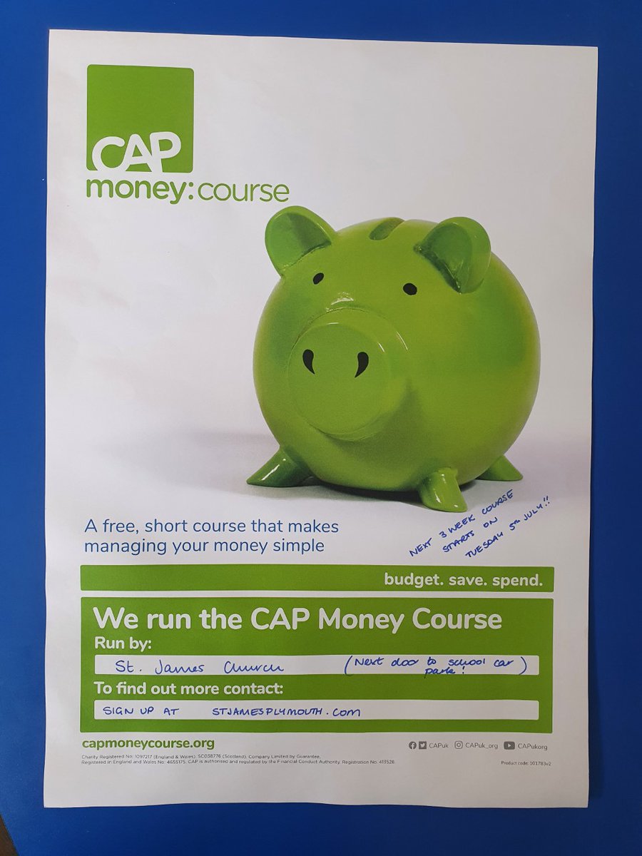 NicolaMiller (@nicolamillermca) on Twitter photo Absolutely brilliant course being run next door to <a href="/MCA/">Luis Amaral</a> at St. James Church stjamesplymouth.com - CAP Money Course. Friendly faces, great advice. Starts 5th July. Details below. Absolutely brilliant course being run next door to <a href="/MCA/">Luis Amaral</a> at St. James Church stjamesplymouth.com - CAP Money Course. Friendly faces, great advice. Starts 5th July. Details below.