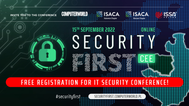 ecso_eu's tweet photo. ❗Remember the #SecurityFirstCEE Online Conference on 15th September!

✅ Participation in the conference guarantees 7 CPE points for the following certificates: CISSP / CISA / CISM / CRISC / CGEIT

👉 Register for FREE today: https://t.co/aDGwkagu6w

#ComputerworldPolska https://t.co/D6i0b0af6T
