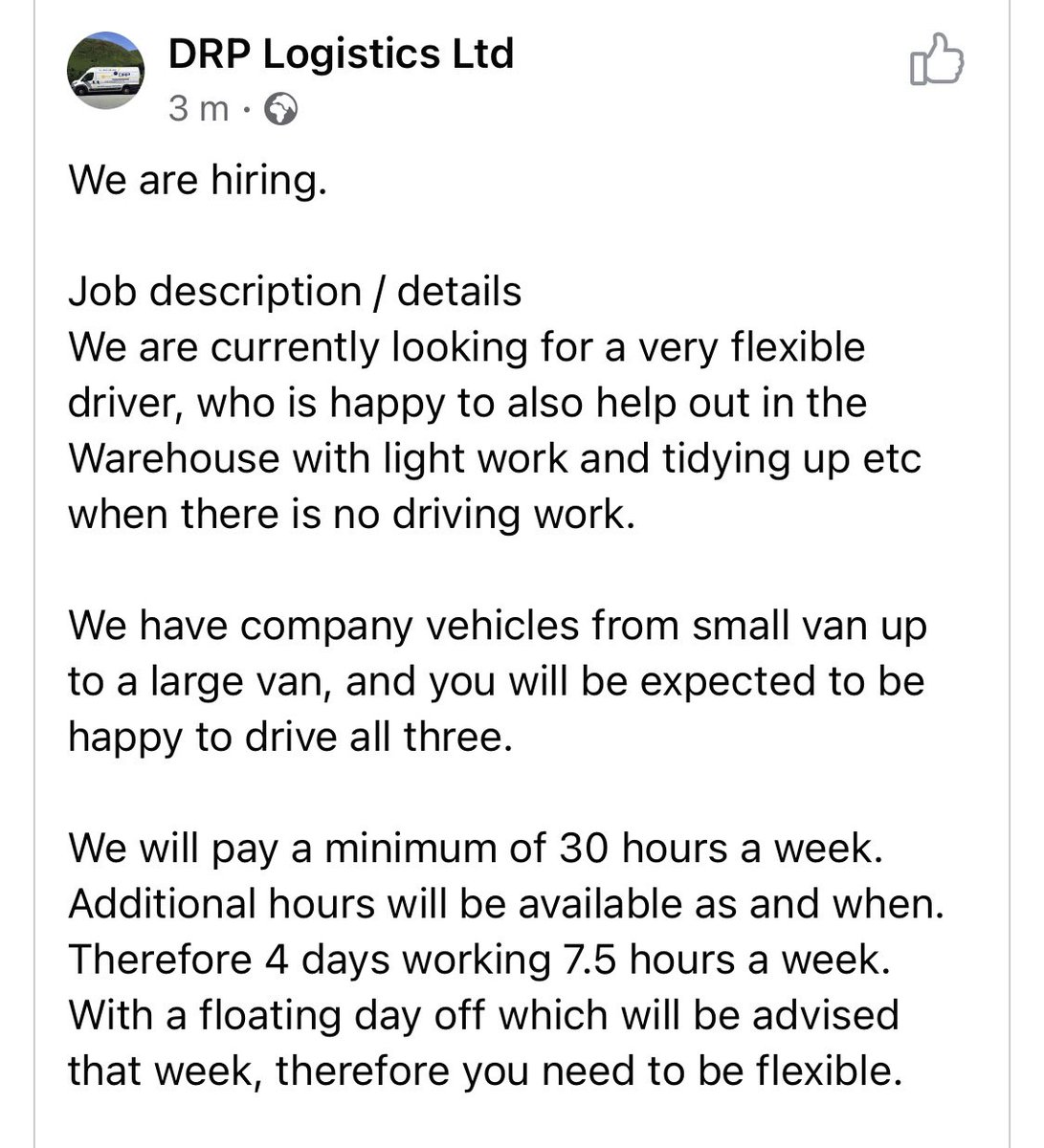 covblazehockey's tweet image. Job opening with our friends @DRPLogistics 🚚