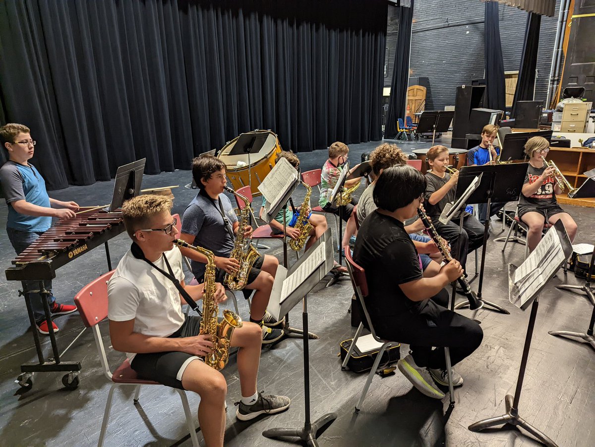 Come check out this intrepid group of summer school musicians in today's concert! 9am in the SCJH auditorium!