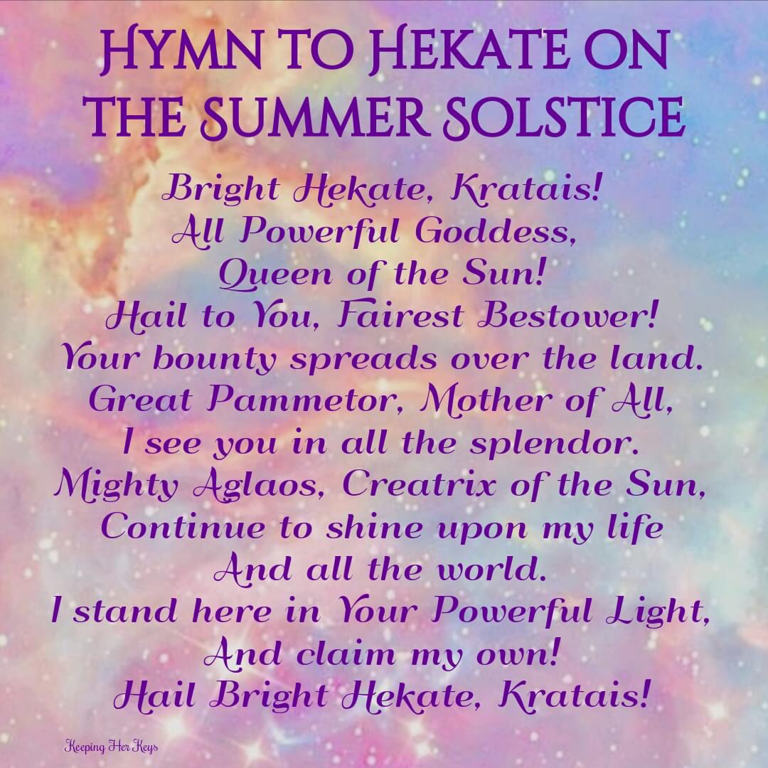 A bit late, but I will honor Her grace with today’s sun. ✨ #Hekate #SummerSolstice2022