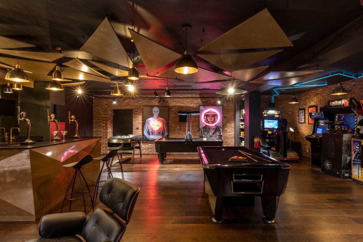 A recently completed project included a stunning bespoke conservatory and a basement that boasts a home cinema and retro games room. #walkerpritchard #quantitysurveyors #conservatory #renovation #remodelling #construction