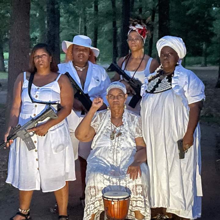 My sisters honoring the ancestors in Natchez Mississippi Devils Punch Bowl Juneteenth 2022