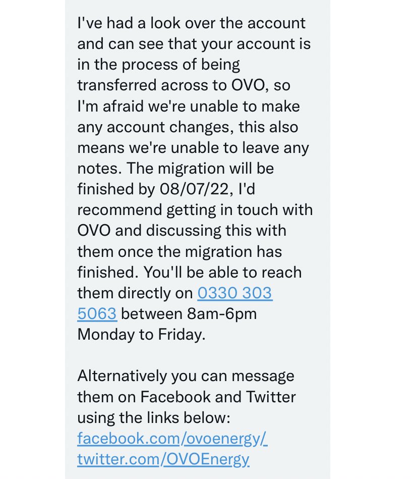 Mrs P (@sampoulton87) on Twitter photo when @YourSSE won’t help you for 6 months & then shoulder you off to <a href="/OVOEnergy/">OVO</a> 🤦🏻♀️ I have little faith of ever having a working smart metre #terriblecustomerservice when @YourSSE won’t help you for 6 months & then shoulder you off to <a href="/OVOEnergy/">OVO</a> 🤦🏻♀️ I have little faith of ever having a working smart metre #terriblecustomerservice