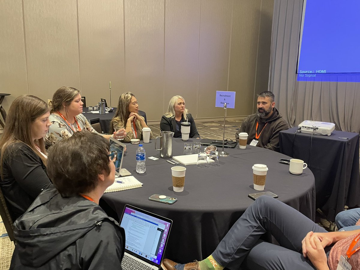 Coashjohnson's tweet photo. Table Talks are one of my favorite networking opportunities at the @_AASPA_  #BootCamp22 Learning from each other is the best! https://t.co/IOEpSKSoM9