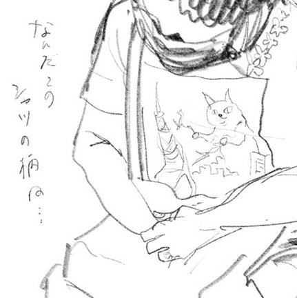 電車にお相撲さんとガチで意味のわからない柄の服着たおばさんいたから描いた。 
