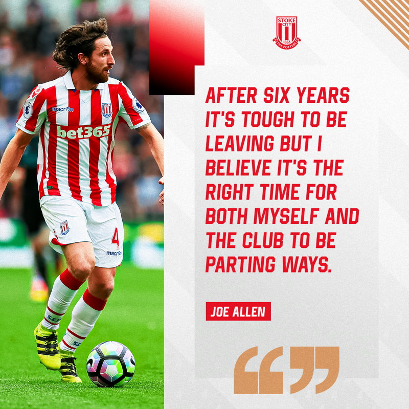 stokecity's tweet photo. Joe’s message as he departs the Club 🤝