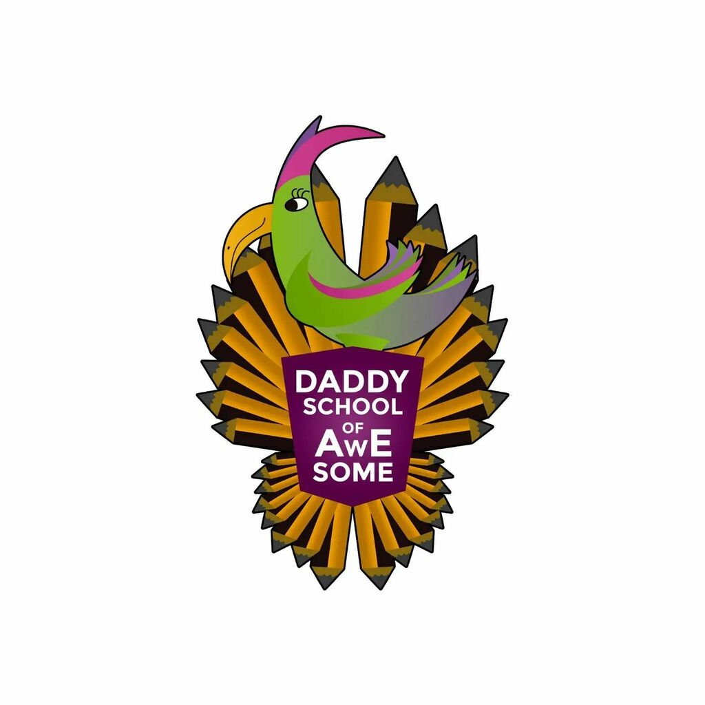 irishmark23's tweet photo. Part of our homeschooling project was to create a logo for our school so the 3 of us did some sketches, voted on the best parts and then I combined them to make this... 😂

It's bonkers but beautiful!

#DaddySchoolOfAwesome #homeschooling #photoshop #design #graphicdesign https://t.co/iZ0XiDHoXB