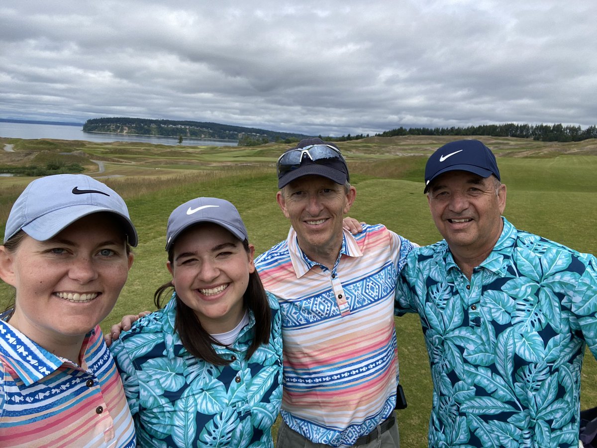 Father daughter round of golf at Chambers Bay in Tacoma - amazing!  Wedding in the San Juan islands on Saturday…#Chambers_Bay