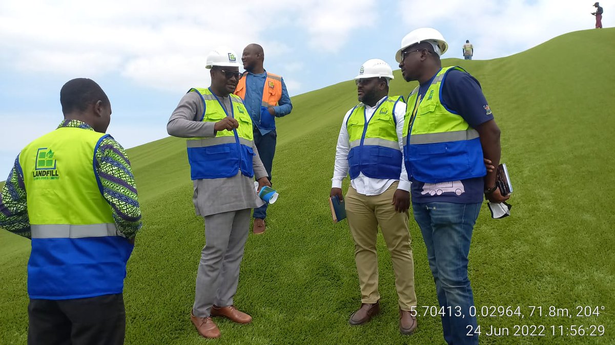 landfilltecgh's tweet photo. Landfill Technologies was privileged to receive a courtesy visit from Lawma @kponeprojectsite https://t.co/LJoBH2JBAM