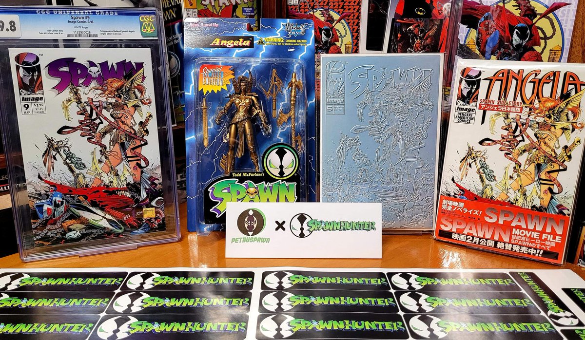 PetruSpawn's tweet photo. HERE it is! The first GIVEAWAY by @PetruSpawn x @pogoman 🔥🔥
Make sure you you follow @petruspawn and like + RT this post
Winner will have that gold Angela sent directly to his mailbox! 
One winner picked on Monday on Twitter! 
Enjoy ✌️
#SpawnHuntersUnited
#spawn #imagecomics https://t.co/qcgDa0USmH