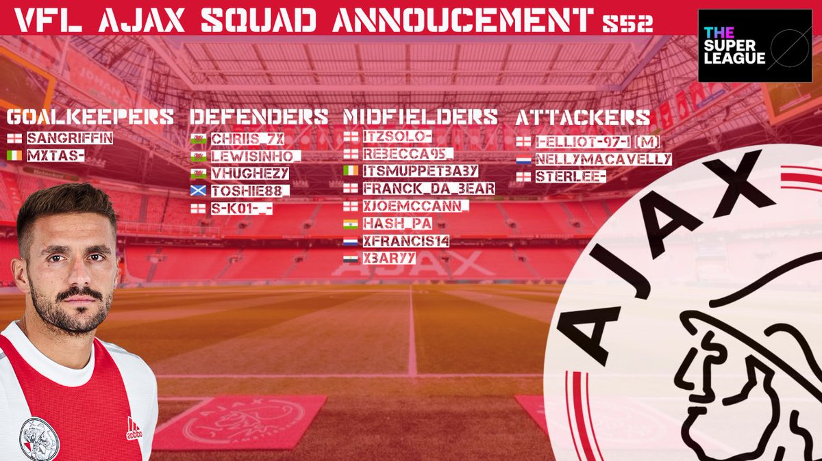 🚨Squad for S52 Super League <a href="/TheVFL_/">VFL</a> 

🎨<a href="/xFrancis14/">Francis</a>