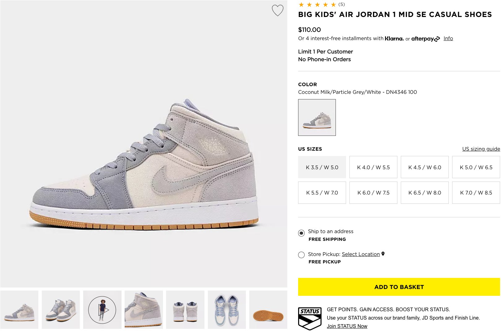 SOLELINKS on Twitter "Ad GS Air Jordan 1 Mid 'Coconut Milk' Finish