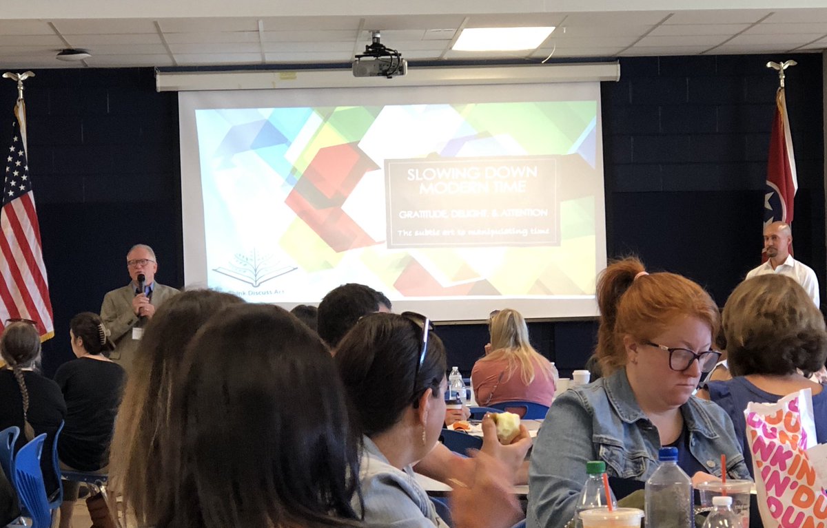 traceyarmour's tweet photo. ⁦@merrolhydehawks⁩ ⁦@PaideiaCenter⁩ Day 2 of The National Paideia Conference happening at Merrol Hyde Magnet School in Hendersonville, TN. So excited for the day to get started! https://t.co/ysezGI4LIA