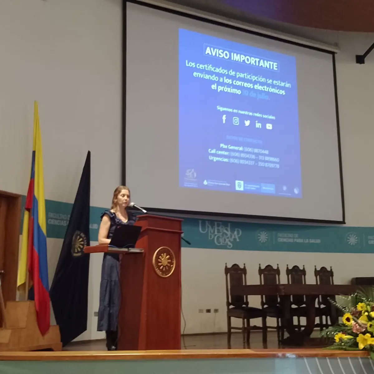 ClaudiaJarAngel's tweet photo. Hoy nuestra @facultadsaluducaldas es escenario del II Simposio de adicciones: una visión interdisciplinar liderado por la @CSJDManizales

Siempre nuestra universidad está abierta a propiciar espacio de diálogo y aprendizaje 
@JIMENAARISTILO @udecaldas https://t.co/KCtPDs7E2K