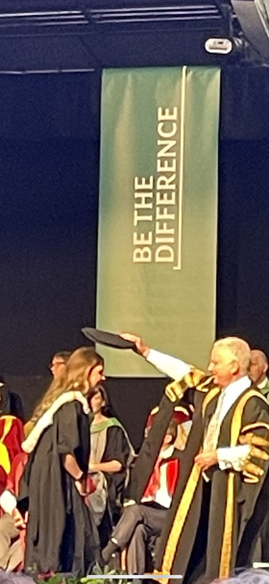 Proud dad moment Jenny receiving her Master Degree in Psychology.  #universityofstirling