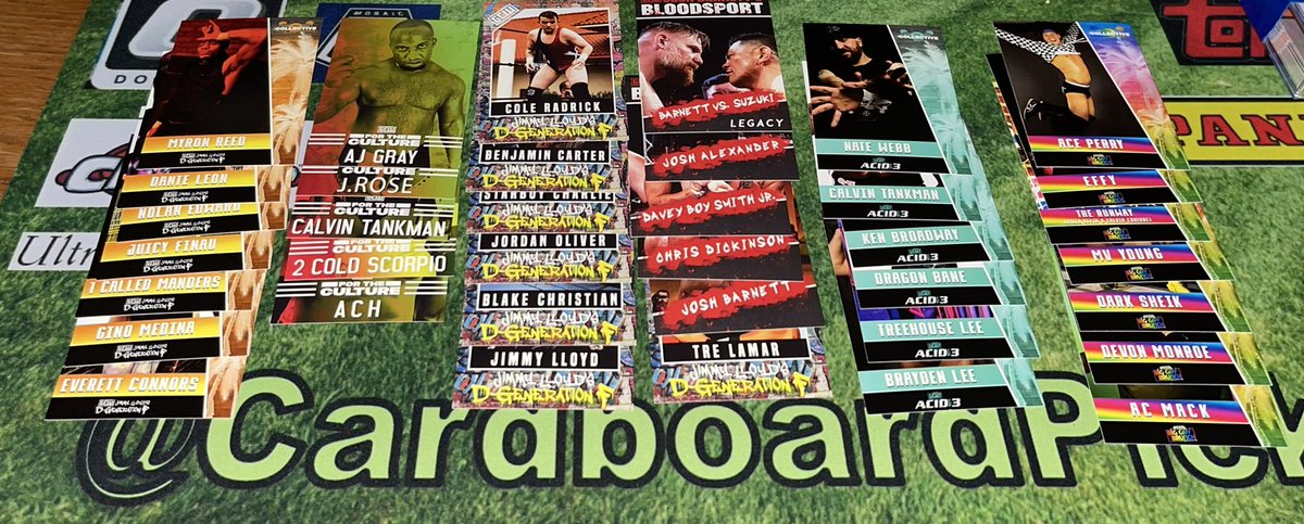 CardboardPicker's tweet photo. 🔥🔥WEEKEND SINGLES 🔥🔥
🔥🔥🔥🔥SALE🔥🔥🔥🔥🔥🔥

Any RTs are always 🙏!

**Haven’t comped a thing, let’s be fair and move these cards.

Have a great weekend!
#gcw #njpw #wwe #icw #AEWForbiddenDoor @CardPurchaser @Chris_Moertl73 @jaredgandia https://t.co/GDmFmAo8J6