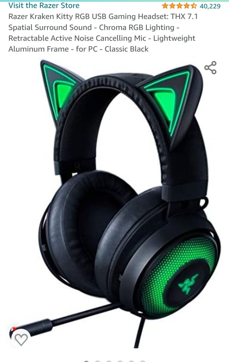 SavingsourceCa's tweet photo. WoW save $90 on these amazing kitty Razer headset link in comments.
#gaming #gamer #Razer #sale #deals 
#headset https://t.co/bTaVzduDEz