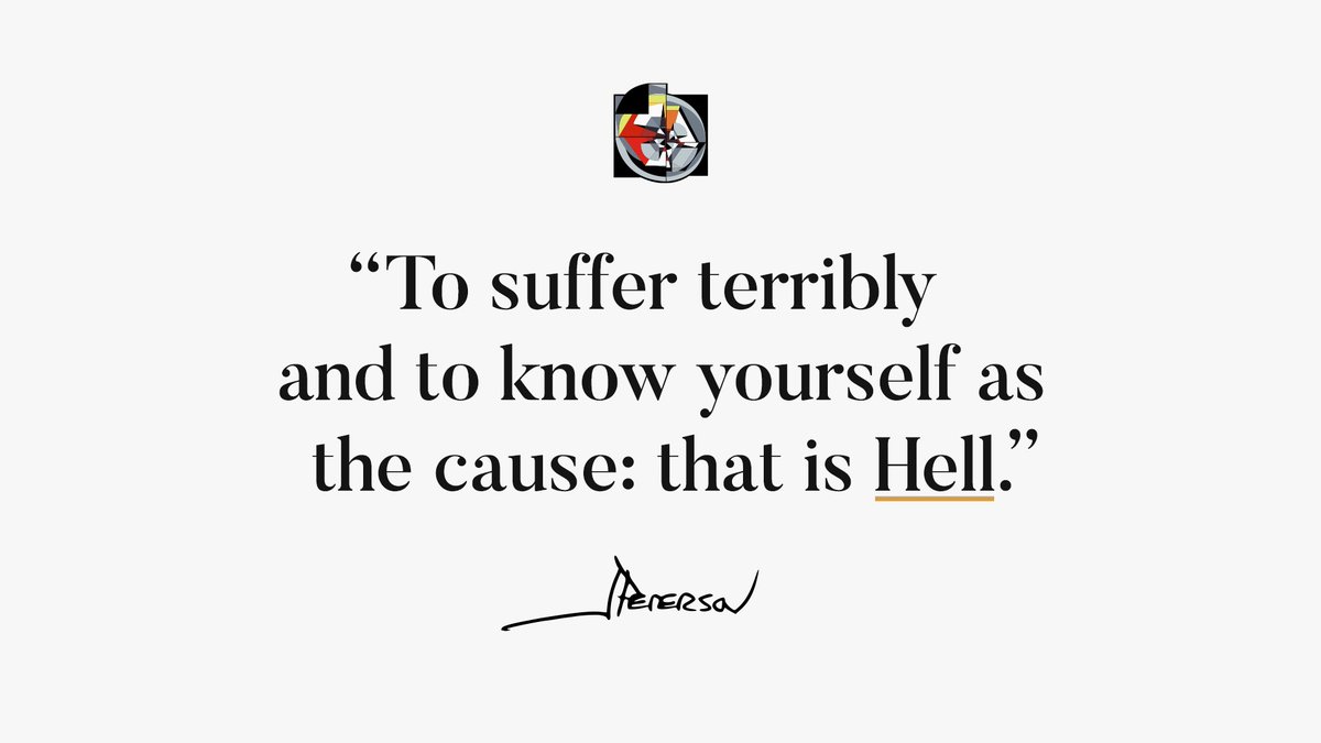 jordanbpeterson's tweet photo. And once in Hell, it is very easy to curse Being itself, and no wonder. But it’s not justifiable. https://t.co/9ofb6m8brR
