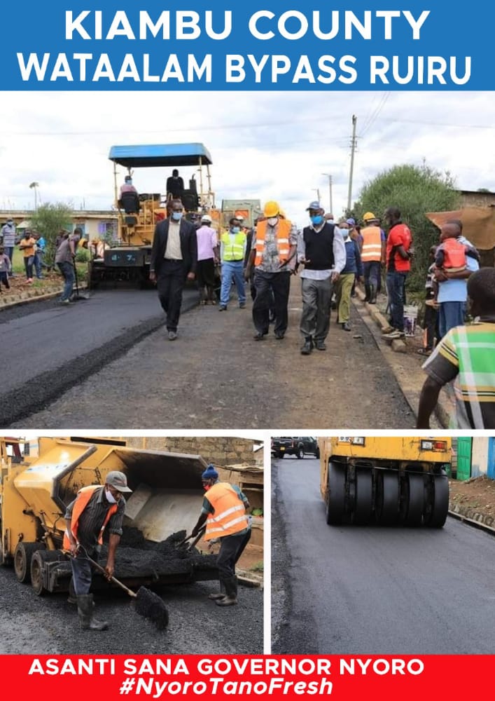 Kamrii8's tweet photo. Thank you Governor James Nyoro for the good work you have done in the last two year since you took the office.
Thank for improving Kiambu county infrastructure such as Wataalam Bypass Ruiru
#AsanteNyoro https://t.co/a3Fcr5SAkm