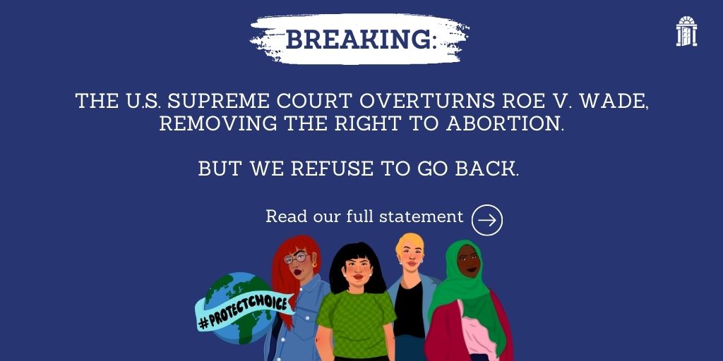 MSIchoices's tweet photo. BREAKING: the #RoeVWade decision we feared is here—the Court has overturned the right to abortion care in the US. 

🧵 on what this will mean for millions of people in the US and the impact on abortion rights around the world ⬇️ https://t.co/WYkLi5wGZI