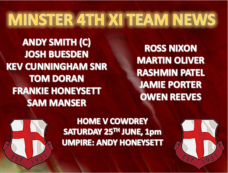 Here are tomorrow's teams for our four league matches. 🏏
