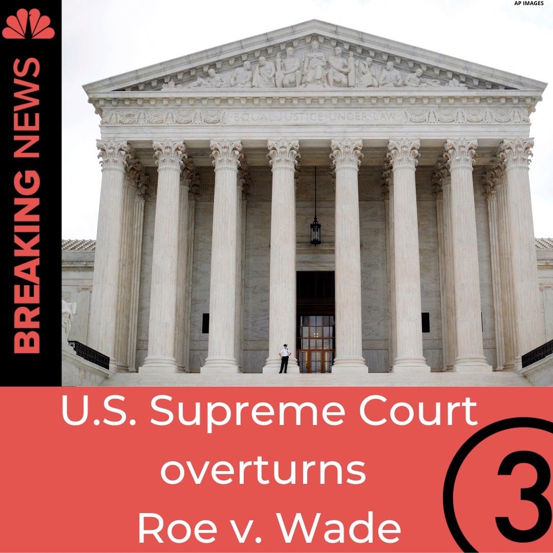 BREAKING | The Supreme Court decision ends nearly 50 years of federally guaranteed access to abortion:
 wkyc.com/article/news/n…