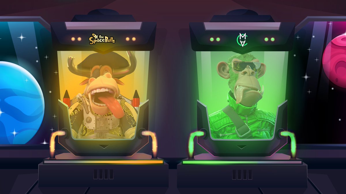 Spacebulls are now partnered with @MonsterApeClub! 🚀🦍 

To celebrate our partnership with MAC, both projects will be giving away FREE NFTS! 🥳

- Follow <a href="/TheSpaceBulls/">The SpaceBulls NFT 🚀</a> &amp; @MonsterApeClub 🤝
- Like &amp; Retweet ♻️
- Tag 3 frens 👥

#NFT #NFTGiveaway