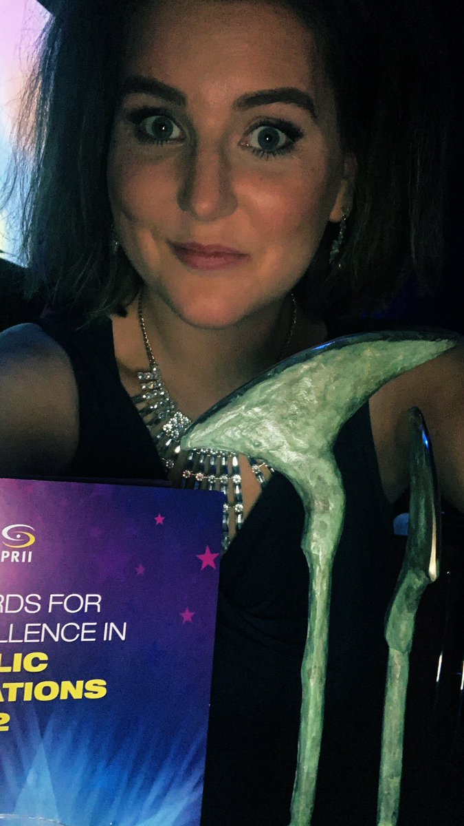 So we …won! Mega proud of our lil team <a href="/WethePeopleDub/">We the People</a> and excited to keep agitating and disrupting the Comms world, one campaign at a time 😍🏅😍#PRAwards22