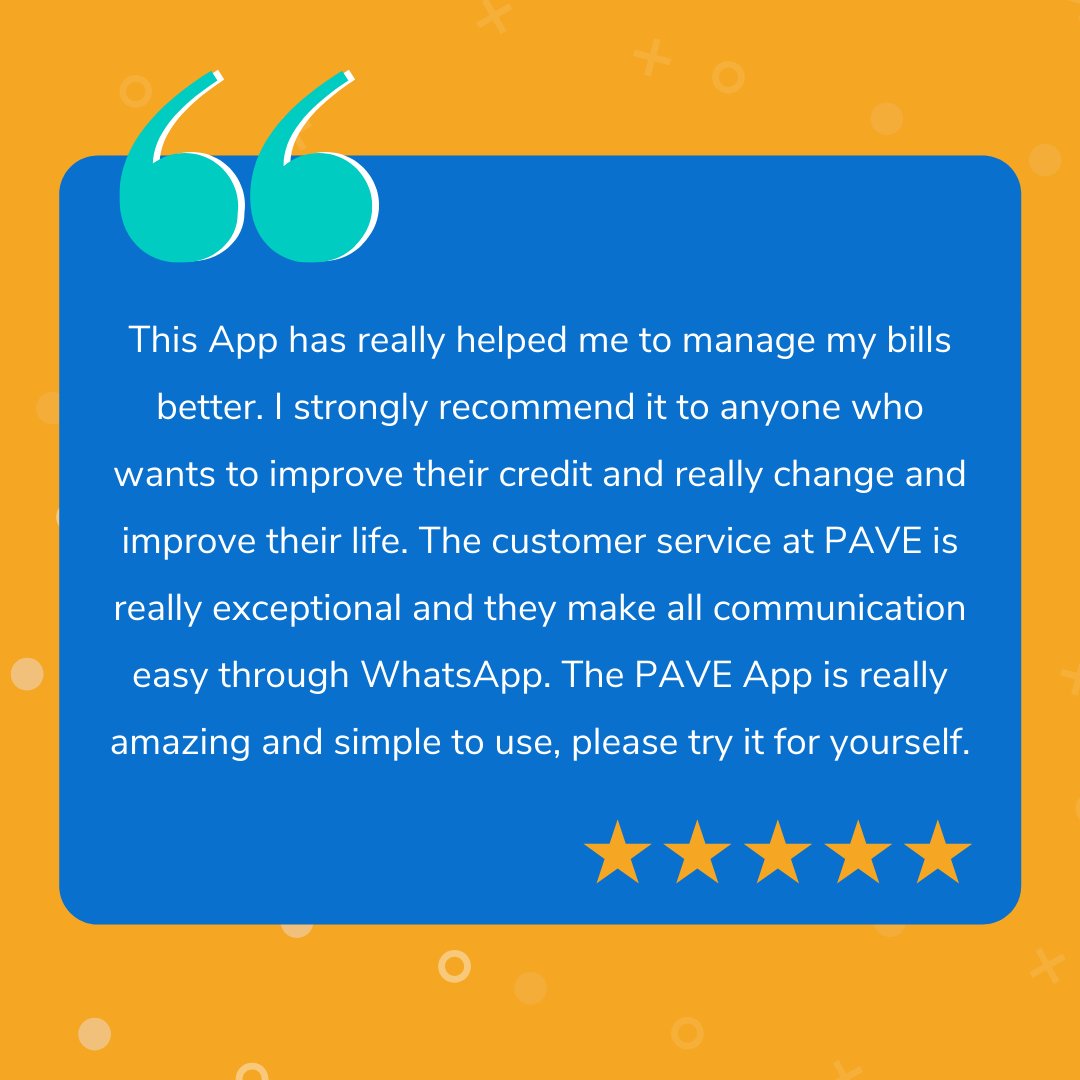 pave_uk's tweet photo. Simple, helps you manage your bills, support you on your credit journey AND improves your life? That’s what Pave is all about 🤩 
#Trustpilot #CustomerReview
〰️〰️〰️
Credit building results may vary, visit https://t.co/A36GUkRS4I for details. https://t.co/SWuYO4kTxs