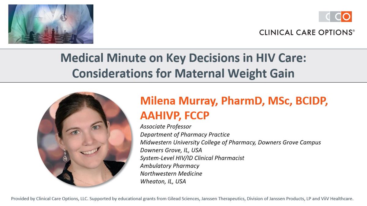 CCO Infectious Disease (@cco_infdis) on Twitter photo In this case example presented by Dr. Milena Murray (<a href="/milenaPharmD/">Milena Murray</a>), learn the latest data about maternal weight gain associated with ART use in pregnancy, including pregnancy effects and the role of baseline maternal weight➡️bit.ly/3xYiqYa
#HIV #IDTwitter #MedTwitter In this case example presented by Dr. Milena Murray (<a href="/milenaPharmD/">Milena Murray</a>), learn the latest data about maternal weight gain associated with ART use in pregnancy, including pregnancy effects and the role of baseline maternal weight➡️bit.ly/3xYiqYa
#HIV #IDTwitter #MedTwitter