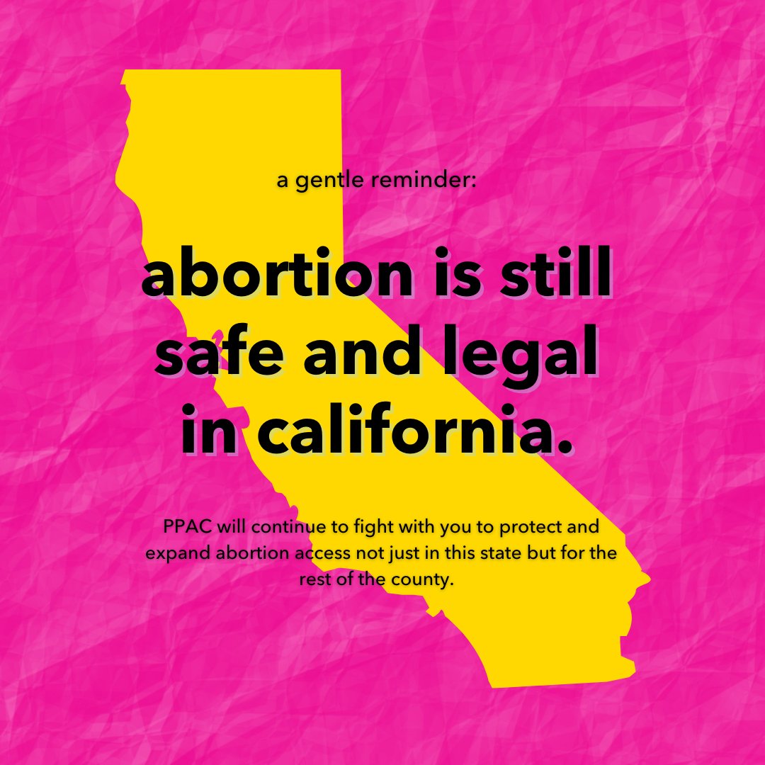 Abortion is still legal in California. Here’s where you can find a health center → AbortionFinder.org