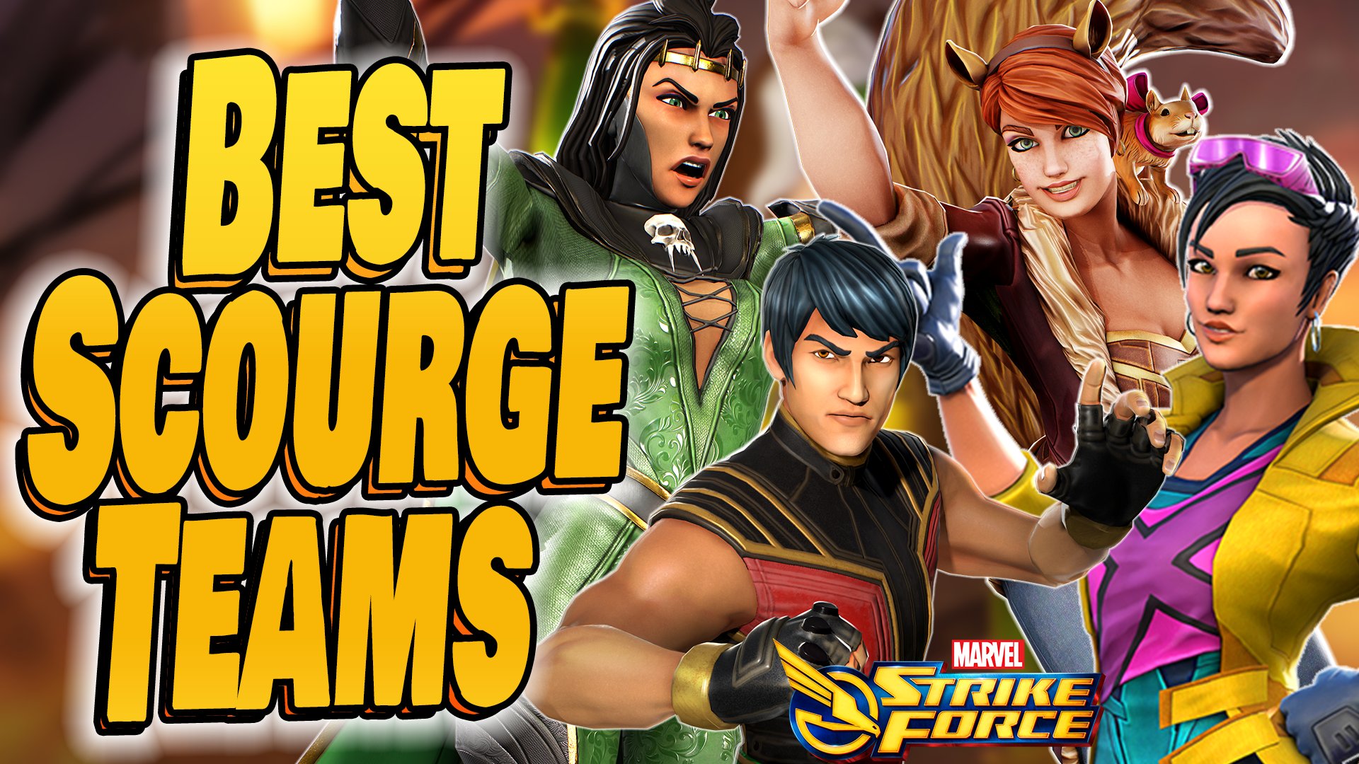 Famine Scourge Suggested Teams, Toons, and Modifiers. : r/MarvelStrikeForce