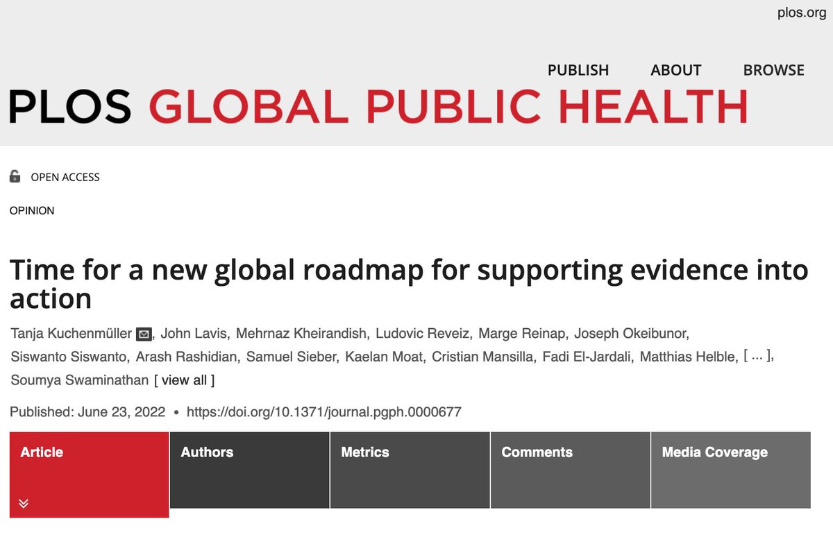 McMaster Forum (@mcmasterforum) on Twitter photo This article published in <a href="/PLOSGPH/">PLOS Global Public Health</a> highlights promising strategies to improve evidence-informed decision-making and create a more sustainable, equitable and resilient world post-#COVID19 journals.plos.org/globalpubliche… This article published in <a href="/PLOSGPH/">PLOS Global Public Health</a> highlights promising strategies to improve evidence-informed decision-making and create a more sustainable, equitable and resilient world post-#COVID19 journals.plos.org/globalpubliche…