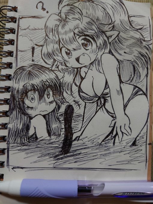 アナログで描いた落書きまとめ #オリジナル #はまだナイン #うちの子  